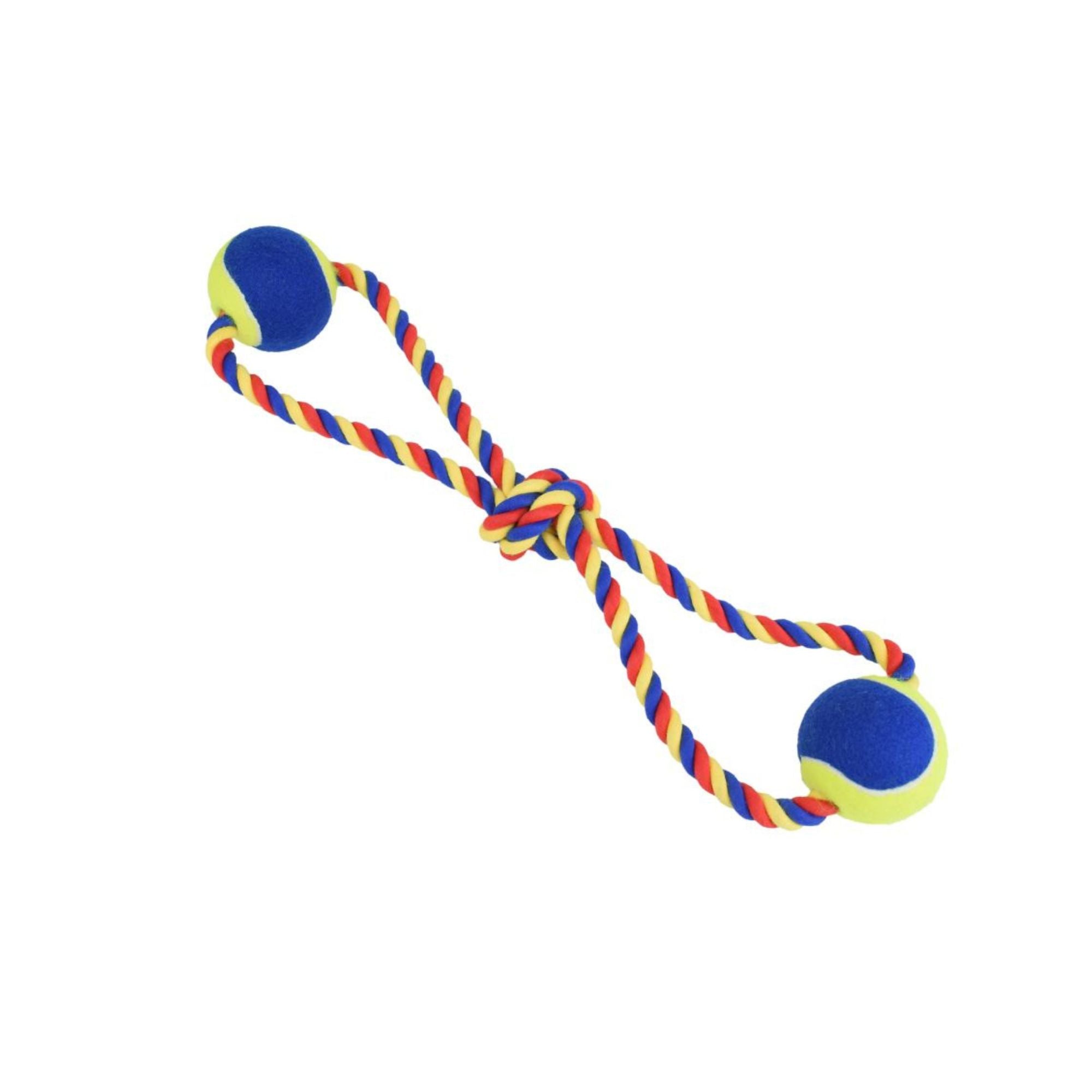Juguete Para Perros Jaladera De Cuerda Con Pelota Trenzada