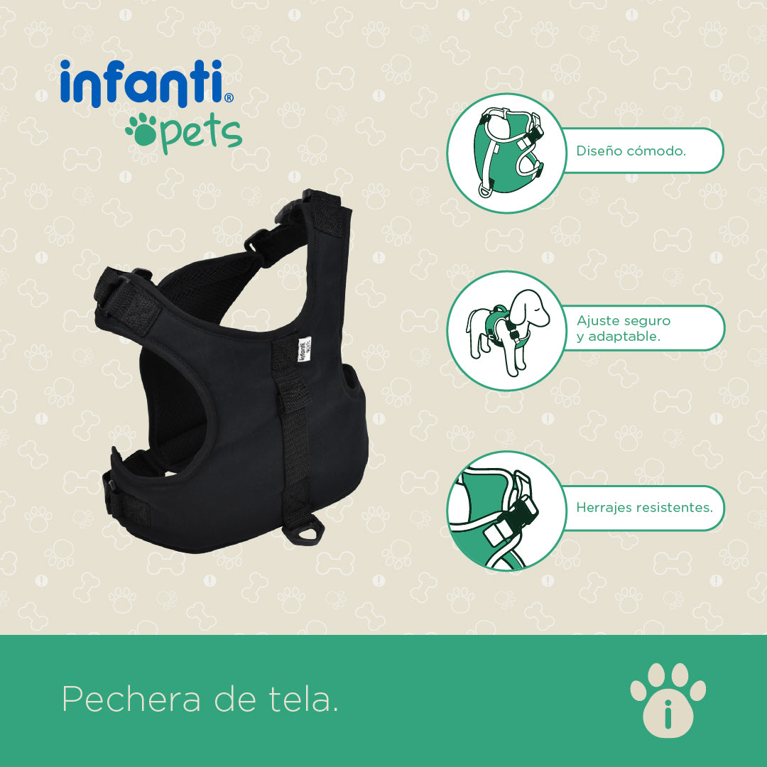 Pechera Para Mascotas Resistente Con Ajuste Seguro Adaptable