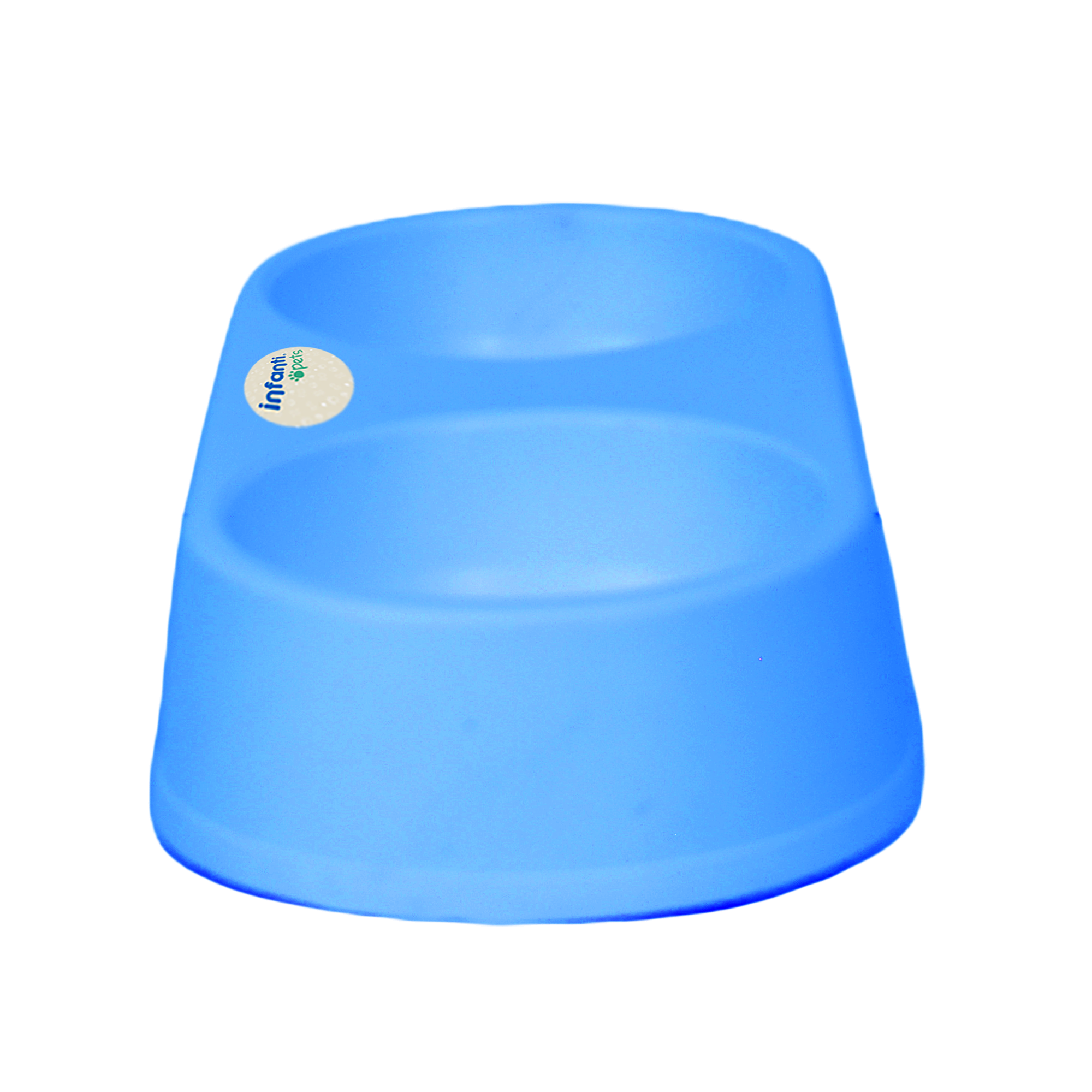 Plato Comedero Doble Practico Comodo Fabricado Polipropileno