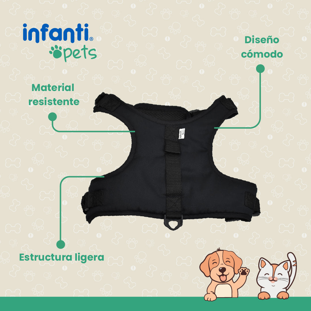 Pechera Para Mascotas Resistente Con Ajuste Seguro Adaptable