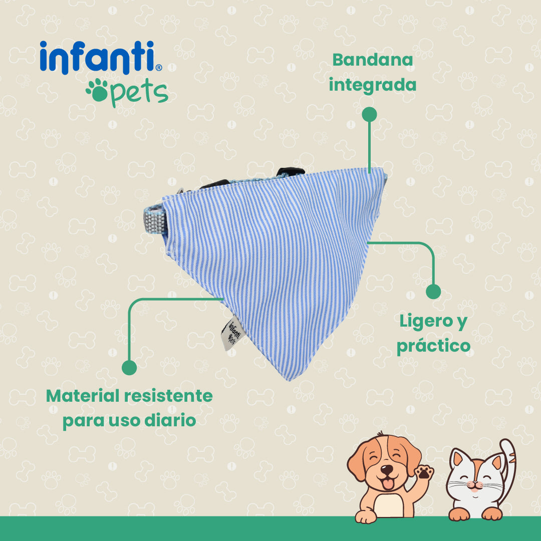 Collar Paliacate Bandana Para Perro Ajuste Cómodo Y Seguro