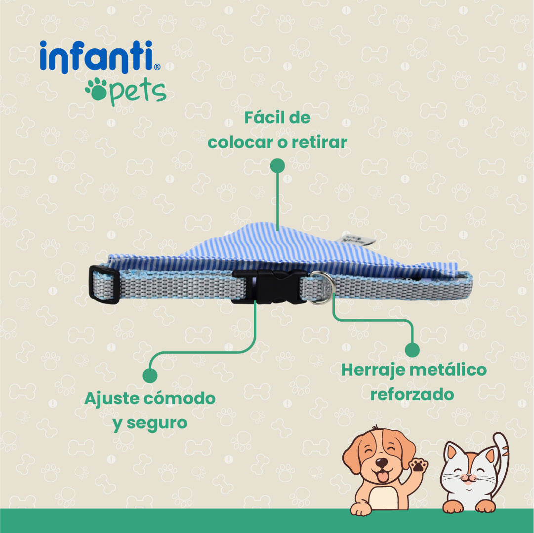 Collar Paliacate Bandana Para Perro Ajuste Cómodo Y Seguro