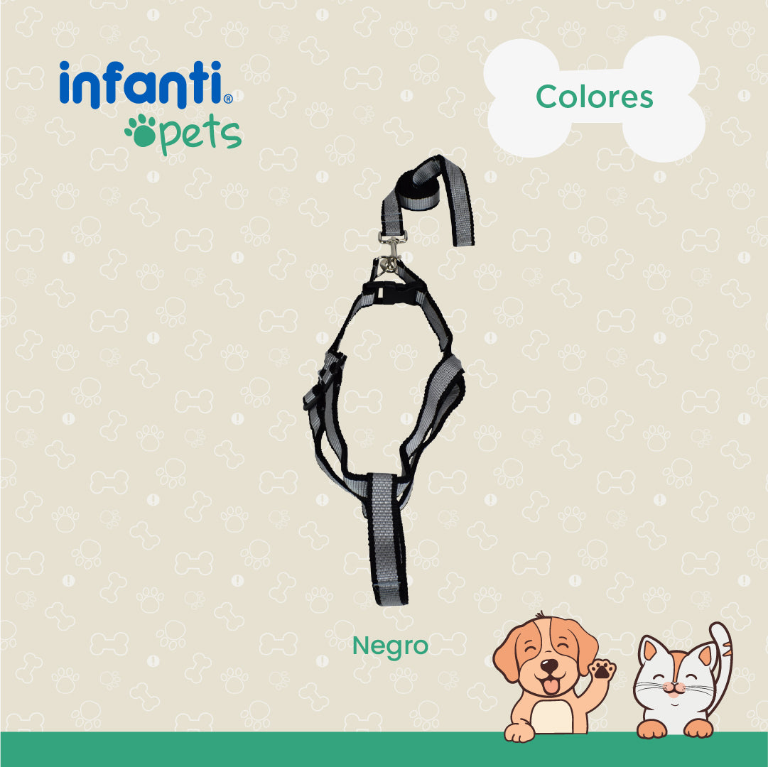 Arnés Con Correa Para Mascota Material Resistente Y Duradero