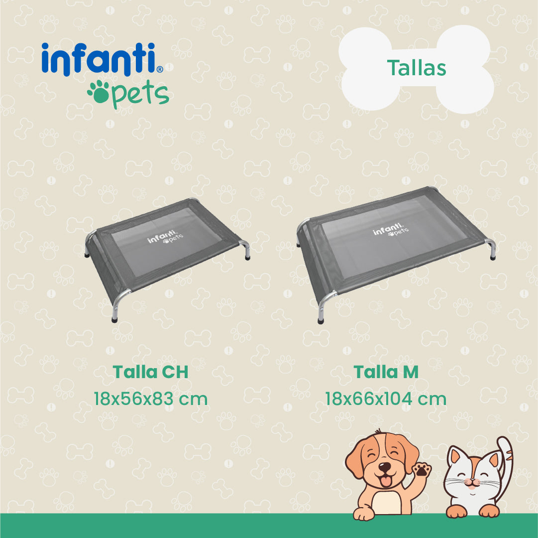 Cama Elevada De Perro Con Diseño Práctico Antiestrés