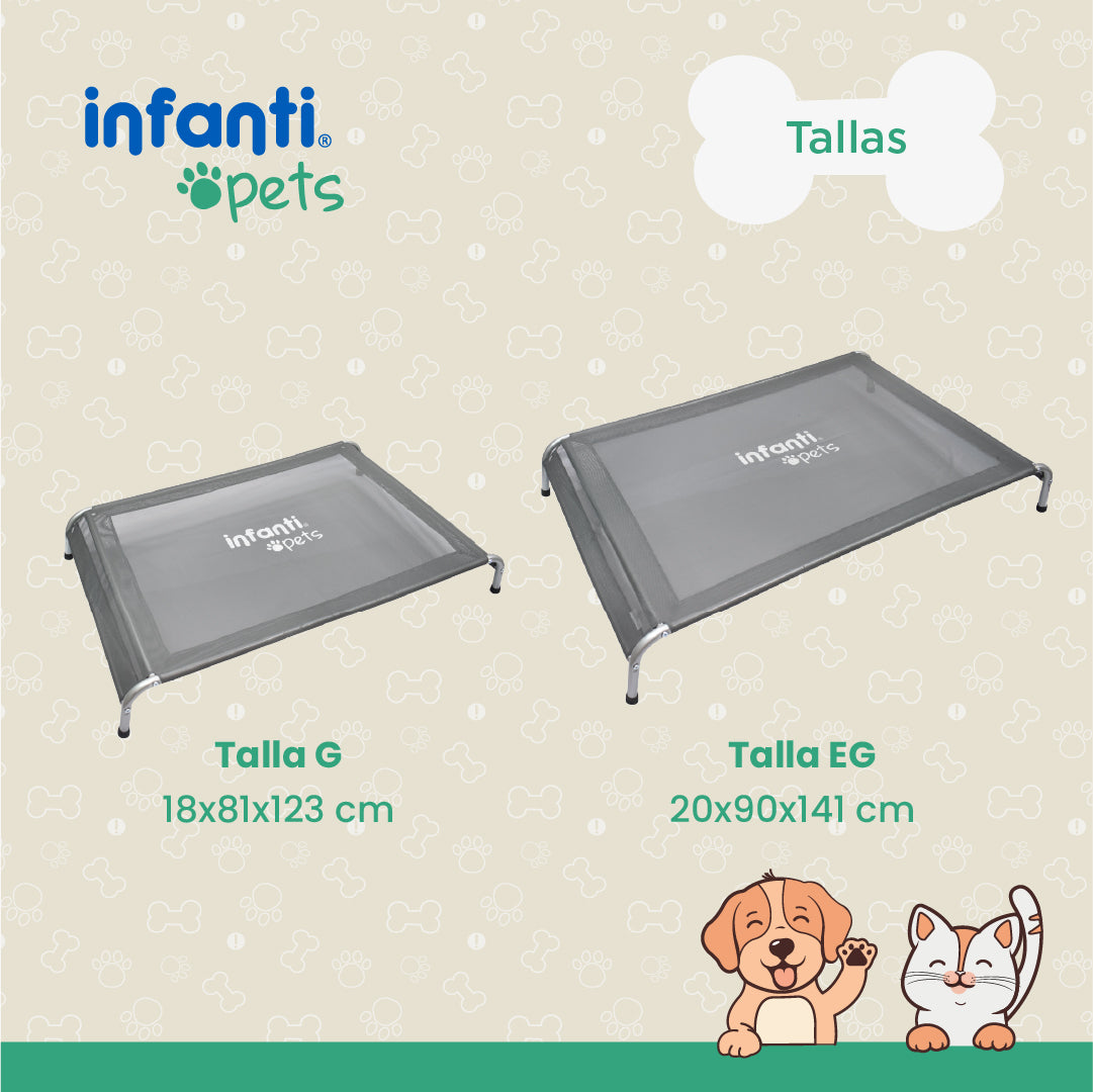 Cama Elevada De Perro Con Diseño Práctico Antiestrés