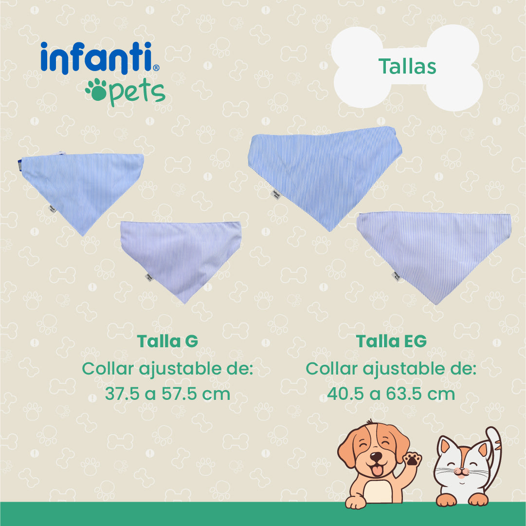 Collar Paliacate Bandana Para Perro Ajuste Cómodo Y Seguro
